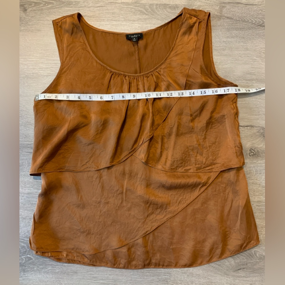 Copper 100% Silk Blouse